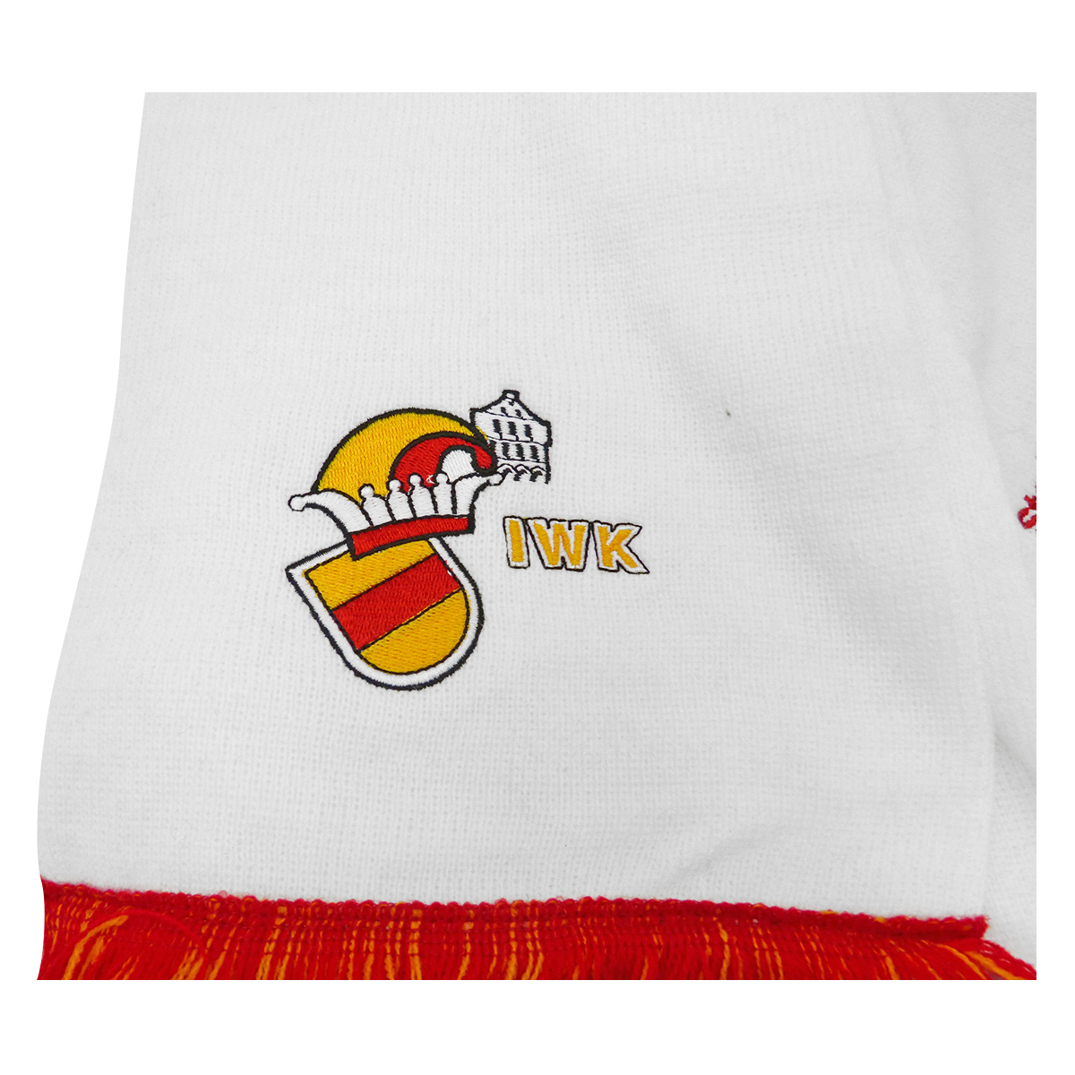Schal gestrickt mit 1 x Logo Stick Karneval